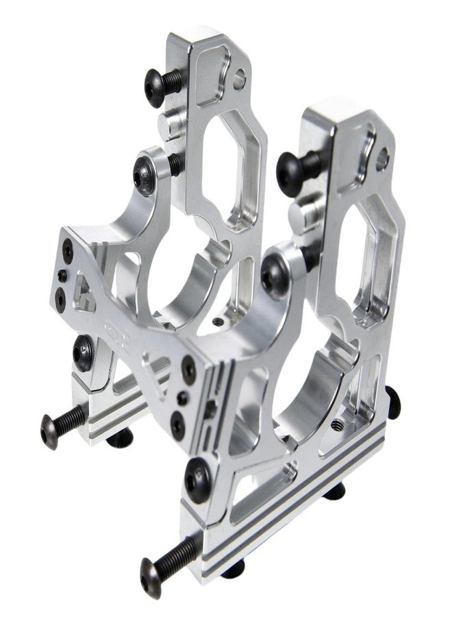 GTBRacing CNC Aluminum Front Rear Center Differential Mount Diff Gearbox Brace for 1:5 RC Car 1/5 LOSI DBXL/DBXL-E V1.0 MTXL Upgrade Part (Silver) - Image 3